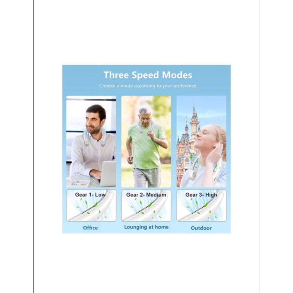 LED Neck Fan - Picture 3 of 9